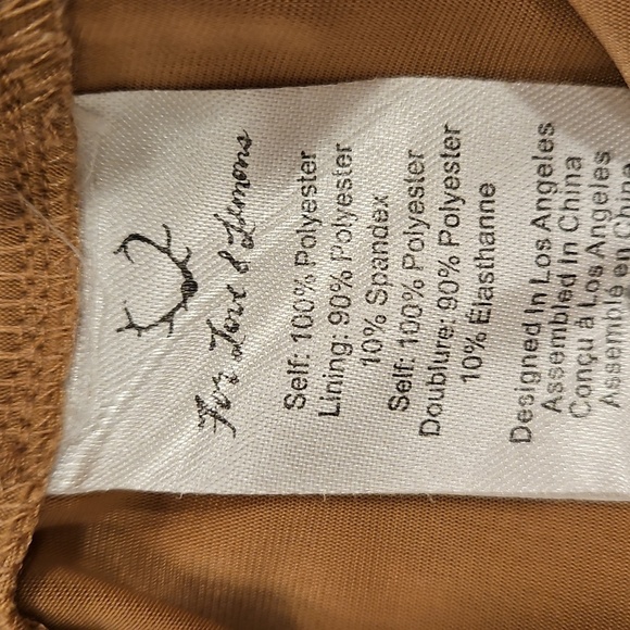 💕FOR LOVE & LEMONS💕 Desert Nights Mini Dress ~ White & Nude Small - Picture 14 of 15